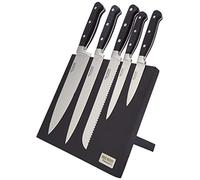 Ross Henery Professional Knives, 5 Piece Stainless Steel Kitchen Knife Set in on a Magnetic Block PREMMAG19