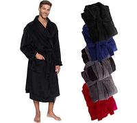 Ross Michaels Mens Plush Shawl Collar Kimono Bathrobe Robe