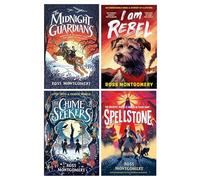 Ross Montgomery 4 Books Collection Set (The Midnight Guardians, The Chime Seekers, Spellstone & I am rebel)