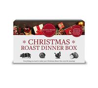 Ross & Ross Gifts - Christmas Roast Dinner Box - The Ultimate Roast Dinner (3 x 50g Jars and 1 x 250ml) - Roast Potato Oil, Brussels Sprout Dust, Pigs in Blankets Dust and Roast Turkey Rub