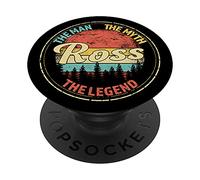Ross The Man The Myth The Legend Men Personalized Name PopSockets Swappable PopGrip