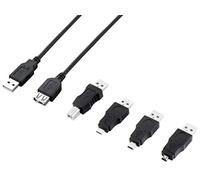 Ross USB51CK12-RO 5-in-1 USB Cable Kit, Black