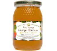 Rossend's Award Winning RAW ORANGE BLOSSOM HONEY, 500g - Pure Natural Wild HONEY, Cold-pressed, Coarse Filtered, Single Origin - The Raw Honey Shop