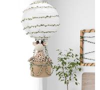 Rossesay Safari Hot Air Balloon Handmade Jungle Lampshade Nursery Light Shade Include Giraffe Toys for Hanging Room Birthday Party Decorations Gift