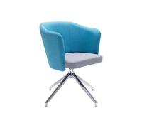 Rossi 2 Tone Swivel Fabric Tub Reception Chair, Late/Range