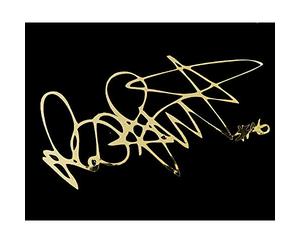 Rossi 46 Gold Chrome Signature Decals Graphics x 2