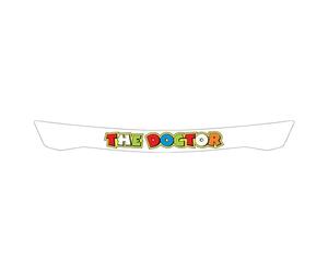 Rossi Car Helmet Visor Sticker - Visor Strip (Rossi The Doctor Visor Sticker)
