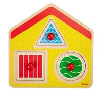 Rossie Wooden First Puzzle - Geometric House