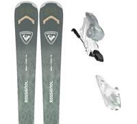ROSSIGNOL Arcade W 82 + Xpress W 11 Gw - Women - Grey / Green - size 176- model 2027 176