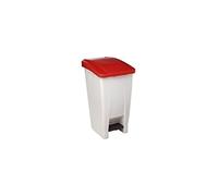 ROSSIGNOL CEP Plastic movable waste bin with pedal 60 L 59837 White
