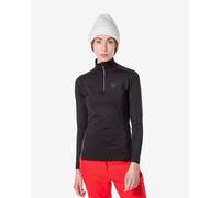 Rossignol Classique Half Zip Base Layer Top Matte Black Women - XL
