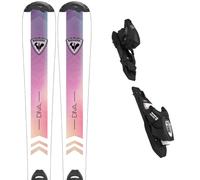 ROSSIGNOL Diva Jr 100-120 + Kid 4 Gw - Children - White / Purple / Pink - size 110- model 2026 110