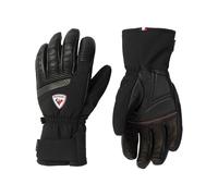 Rossignol - Insulating Ski Gloves - Concept Lth Impr G Black for Men in Leather - Size S Black S