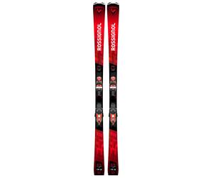 Rossignol - Men's downhill ski pack - Hero Elite Mt Ca K + Nx 12 Konect Gw Black/Hot Red 2025 for Men in Wood - Size 167 cm Red 167 cm