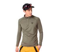 Rossignol Men's Classique Half-Zip Lightweight Breathable Quick-Drying Warm Long Sleeve Baselayer Top, Fig, Large