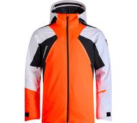 Rossignol Hero 4WS Insulated hooded ski jacket orange white black - M