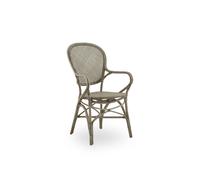 Rossini Dining Chair with Armrest Taupe