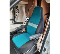 Rossini Motorsports Fiat Ducato year: 2018 Motorhome Seat Covers, Tabitha in teal MH-1012