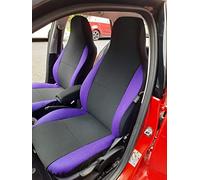 Rossini Motorsports To fit a HYUNDAI Ix35 Seat Covers, Anthracit with purple bolsters, 2 fronts (Driver and Passenger)