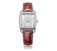 Rossini Women's Quartz Stainless Steel Brown Leather Strap Silver Case Dress Watch - ROSLS016