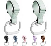 ROSSIVAN Buggy Clips, Premium 2 Pack Pram Hooks for Bags - Universal Fit for All Strollers, Prams, and Pushchairs - Keep Your Hands Free