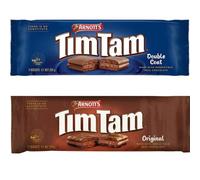 Rosslead Label Tim Tams Biscuits Arnotts Biscuit Original Chocolate Double Coat Combo Pack of 2 Timtams Made in Australia Irresistible Chocolate Filling