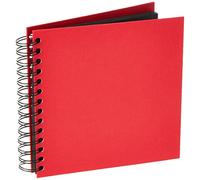 Rossler Soho 180 x 180mm Wiro Bound Photo Album - Red (30 Sheets)