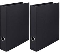 Rossler Soho A4 50mm Spine Lever Arch File - Black (Pack of 2)