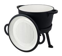 Rossner 3in1 iron enamelled cauldron 10 l