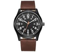 ROSSOM Men Watch Air Force Field Watch Fabric Strap 24 Hours Display Japan Quartz Movement 42mm Dial