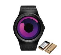 ROSSOM Men Watch Creative Quartz Watches Men Top Fashion Brand Casual Stainless Steel Mesh Band Unisex Watch Clock Male Female Gentleman Gift