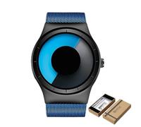 ROSSOM Men Watch Creative Quartz Watches Men Top Fashion Brand Casual Stainless Steel Mesh Band Unisex Watch Clock Male Female Gentleman Gift