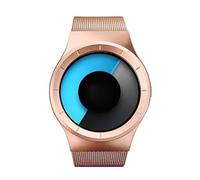 ROSSOM Men Watch Creative Quartz Watches Men Top Fashion Brand Casual Stainless Steel Mesh Band Unisex Watch Clock Male Female Gentleman Gift