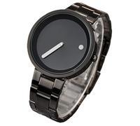 ROSSOM Men Watch Fashion Creative Dot Matrix Watches Men Paidu Black Steel Mesh Band Quartz Watch Men Sports Watches