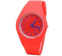 ROSSOM Men Watch Fashion Men Watch Women Cream Color Ultra-Thin Fashion Gift Silicone Strap Leisure Watch Geneva Wristwatch Women Jelly Watches