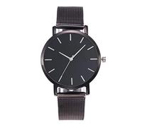 ROSSOM Men Watch Luxury Mens Watches Women Unisex Quartz Watches Mesh Belt Simple Gold Silver Dress His Hers Watch Sets Causal