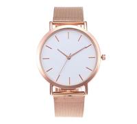 ROSSOM Men Watch Luxury Mens Watches Women Unisex Quartz Watches Mesh Belt Simple Gold Silver Dress His Hers Watch Sets Causal
