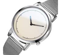 ROSSOM Men Watch Minimalism Watch for Men Luxury Fashion Business Breathable Mesh Belt Electronic Clock Ultra Thin Mens Watches