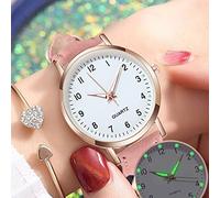 ROSSOM Men Watch Top Selling Women Luminous Watches Belt Scale Dotted Little Watch Frosted Point with Roman Digital Scale Watch Masculino
