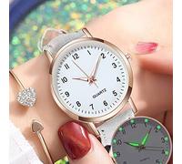 ROSSOM Men Watch Top Selling Women Luminous Watches Belt Scale Dotted Little Watch Frosted Point with Roman Digital Scale Watch Masculino