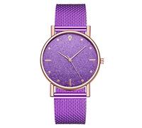 ROSSOM Men Watch Women Fashion Quartz Watch Luxury Brand Women Watches Simple Rose Gold Mesh Stainless Steel Ladies Wrist Watch