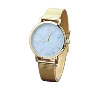 ROSSOM Men Watch Women Watches 2024 Fashion Marble Watch Women Casual Watches Stainless Steel Quartz Watches