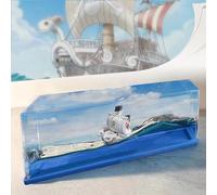 ROSSOM Unsinkable Going Merry Anime Pirate Ship in Fluid Drift Bottle