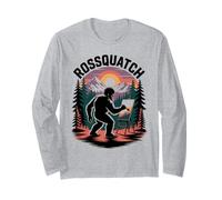 Rossquatch Hilarious Bigfoot Painting Canvas in Wild Funny Long Sleeve T-Shirt