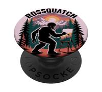 Rossquatch Hilarious Bigfoot Painting Canvas in Wild Funny PopSockets Adhesive PopGrip
