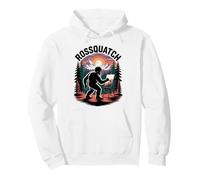 Rossquatch Hilarious Bigfoot Painting Canvas in Wild Funny Pullover Hoodie