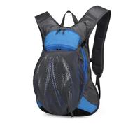 ROSSRORE Cycling Backpack 15L Lightweight Hydration Backpack with Helmet Holder & 2L Water Bladder Compatible, Breathable 3D Mesh Back Panel Water Resistant 0.79 lbs Rucksack for Hiking Bike Commuting