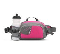 ROSSRORE Dog Walking Bag with Water Bottle Holder for Women | Reflective Strips Hiking Waist Packs,Breathable Mesh Back Fanny Pack Climbing Jogging Travel Cycling Not Include Water Bottle