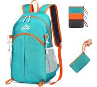 ROSSRORE Foldable Backpack 20L Waterproof Lightweight Pack, Travel Daypack for Men & Women,Hiking Backpack for Travel Camping Cycling (Green, 0.46lb)