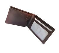 ROSSRORE Leather Credit Card Wallet for Men, Thin Bifold RFID Blocking Wallet, Slim Front Pocket Minimalist Card Holder Wallet, Small Card Case Gift Box